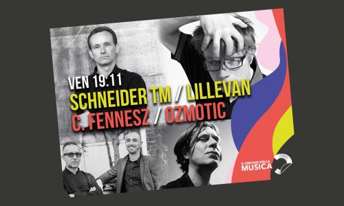 Schneider TM, Lillevan + C. Fennesz -Ozmotic in concerto al Circolo della musica di Rivoli (To)